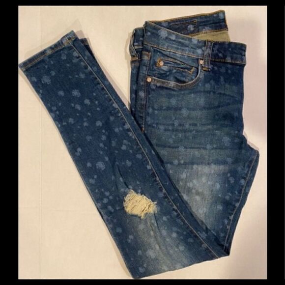 STS BLU PIPER MID RISE SKINNY DANDELION PRINT JEAN - Picture 5 of 8